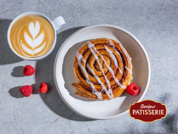 קפה הפוך ומאפה שבלול