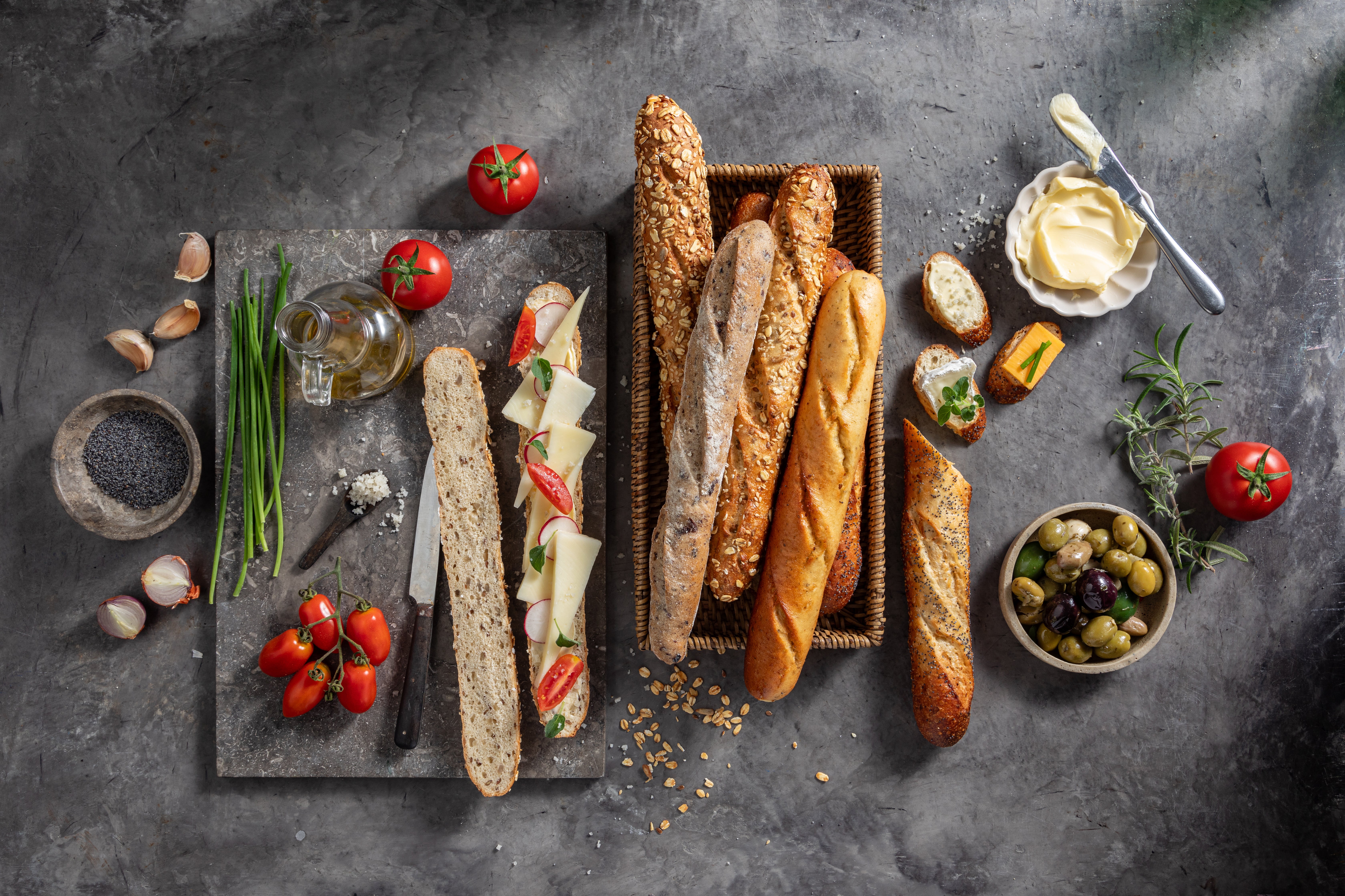 לחמים וירקות