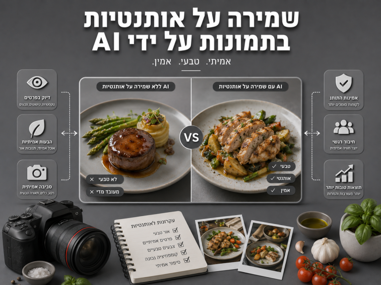 שמירה על אותנטיות בתמונות על ידי AI