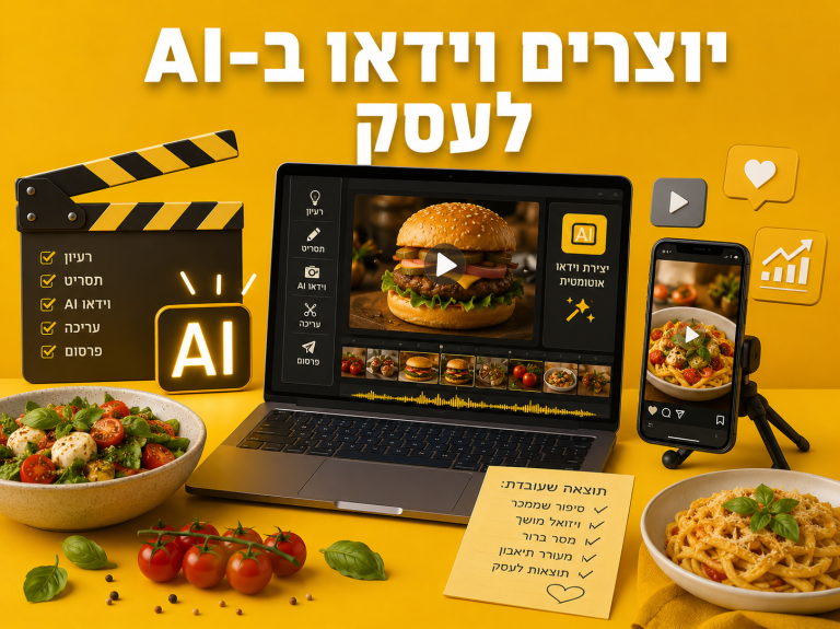 יוצרים וידאו ב-AI לעסק