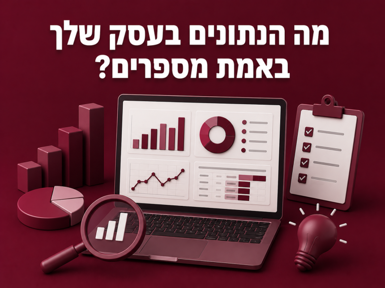מה הנתונים בעסק שלך באמת מספרים?