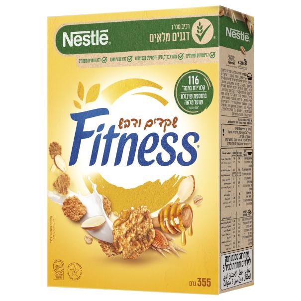 פיטנס שקדים ודבש 355 גרם