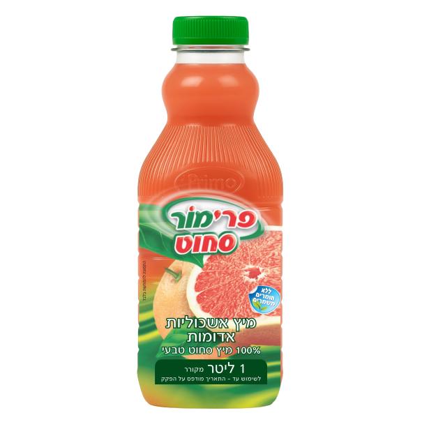 מיץ אשכולית אדומה 100% סחוט טבעי