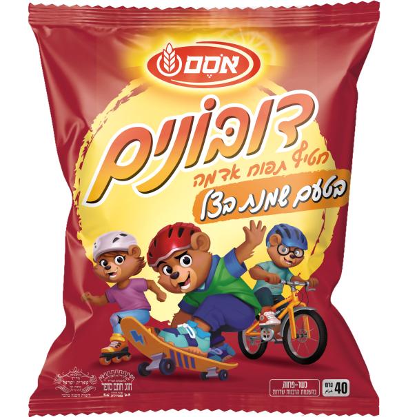 חטיף דובונים בטעם שמנת בצל