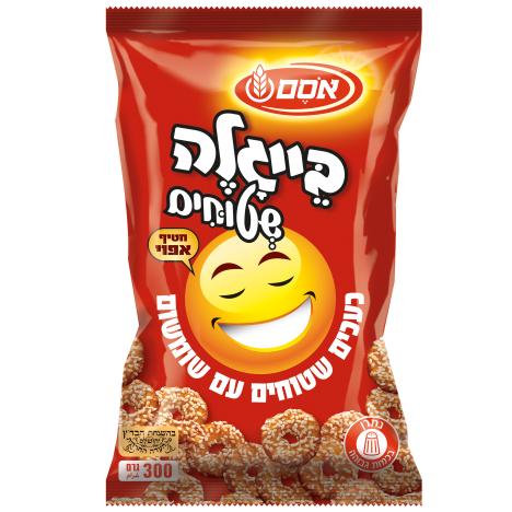בייגלה שטוחים עם שומשום