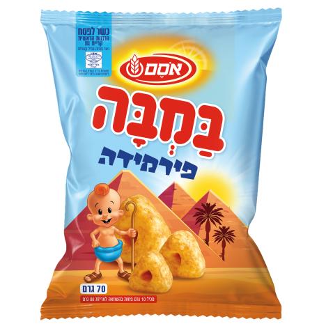 חטיף במבה בצורת פירמידות
