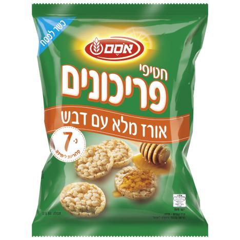 חטיפי פריכונים אורז ודבש כשר לפסח