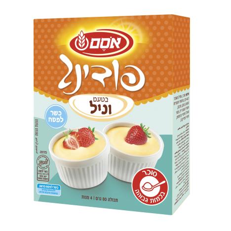פודינג אינסטנט בטעם וניל כשר לפסח